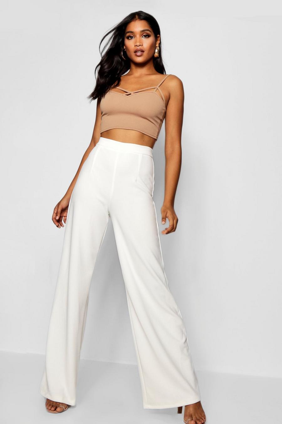 Ivory Wide Leg Trouser image number 1