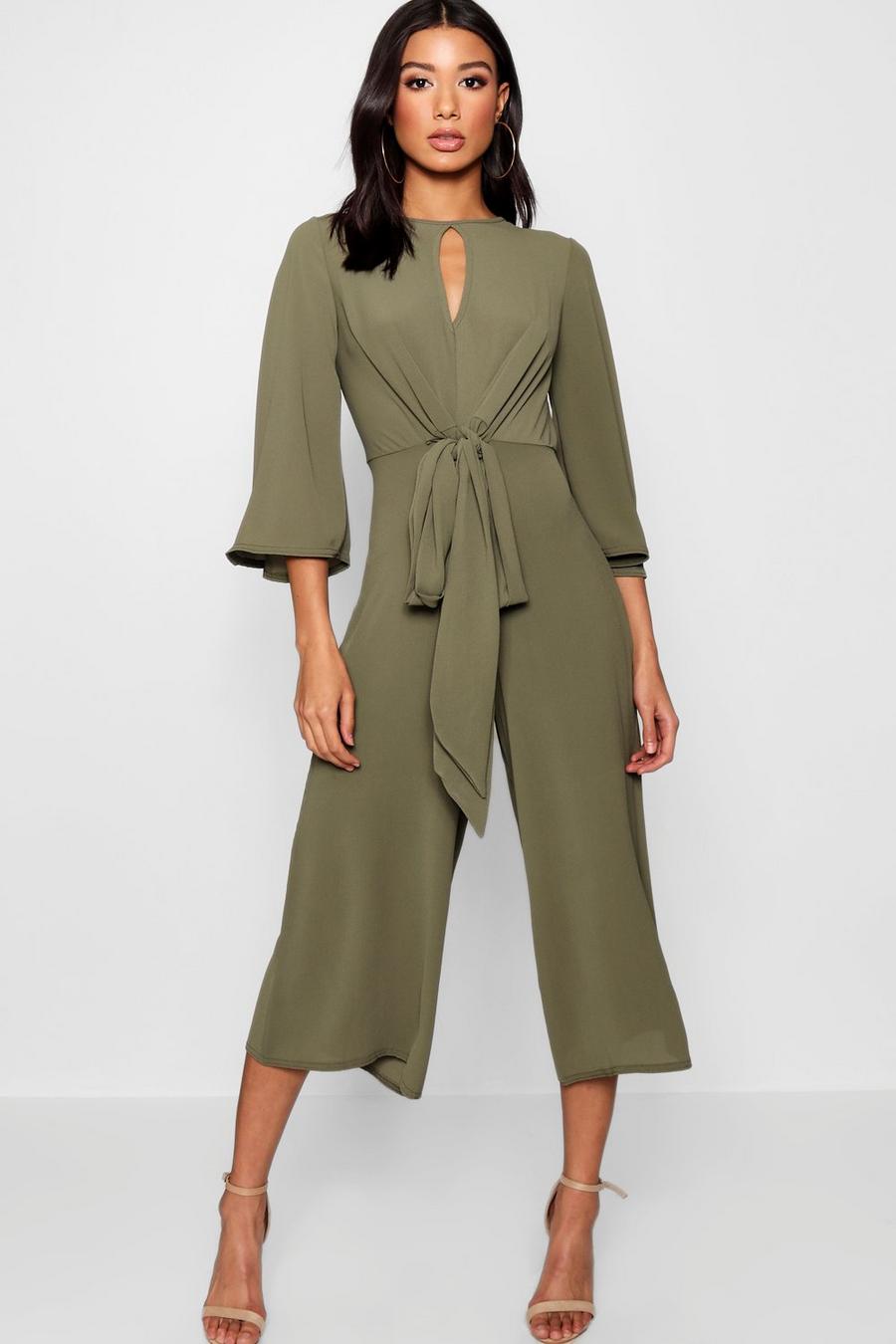 Jumpsuit in Culotte-Form mit Schnürung image number 1