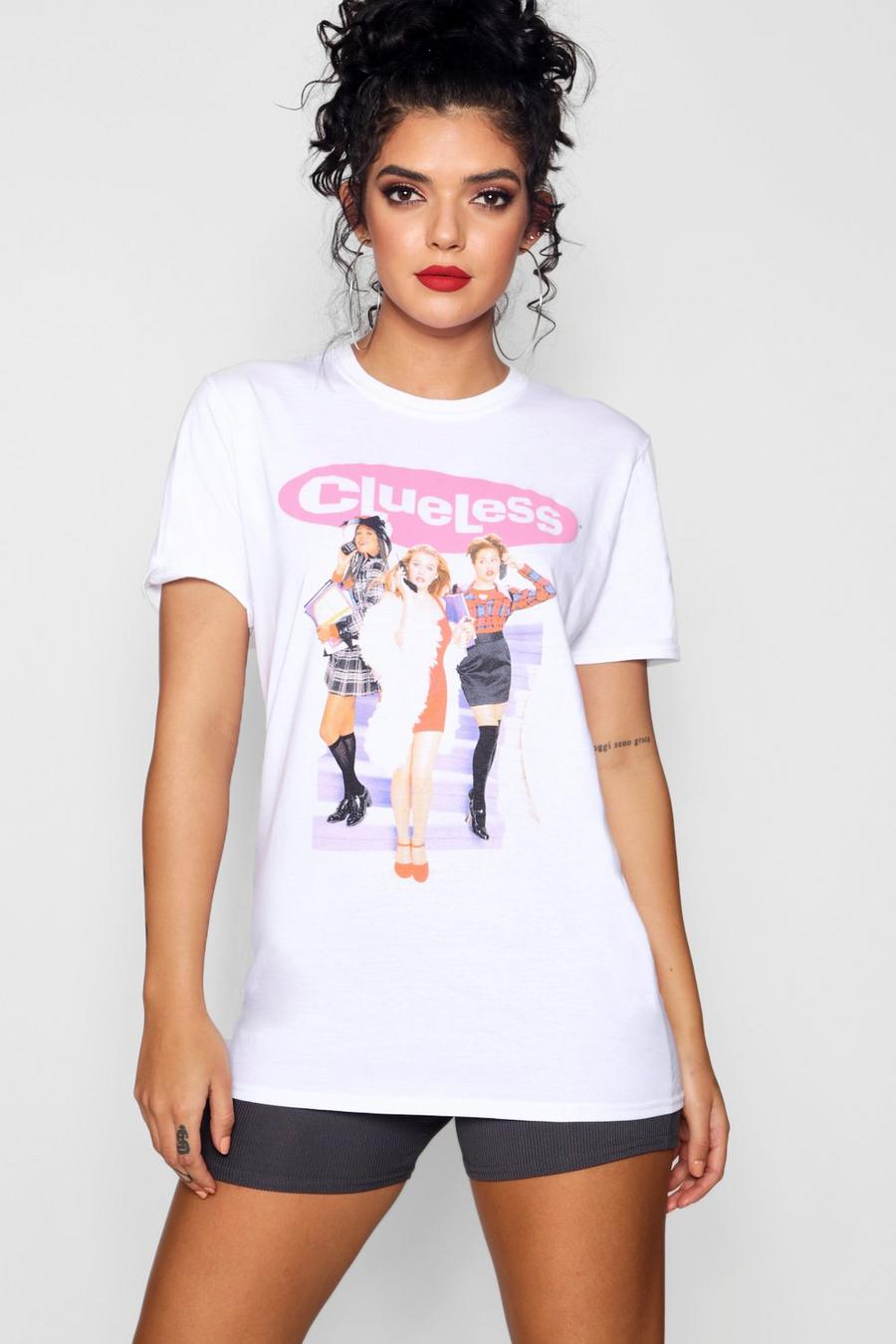 White Clueless Licensed Slogan T-Shirt image number 1