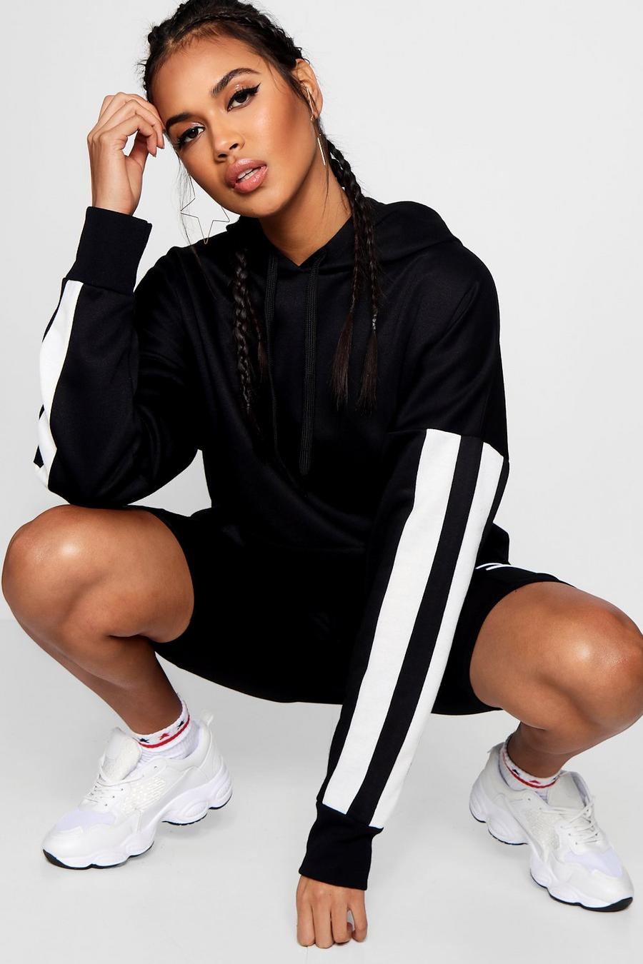 Sports Stripe Oversize Hoodie image number 1