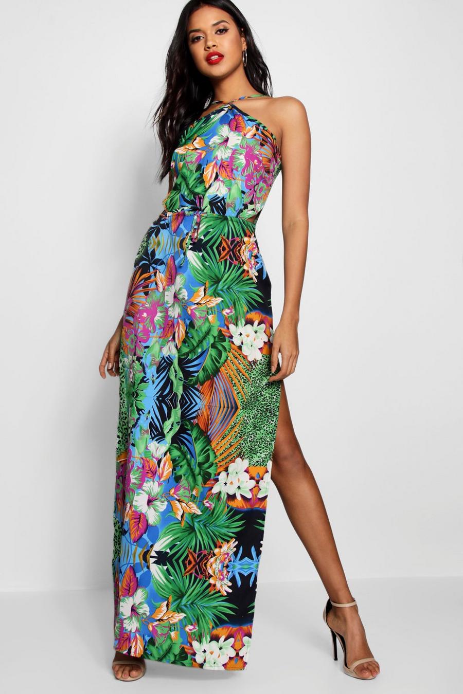 Tropical Cut Out Maxi Dress image number 1