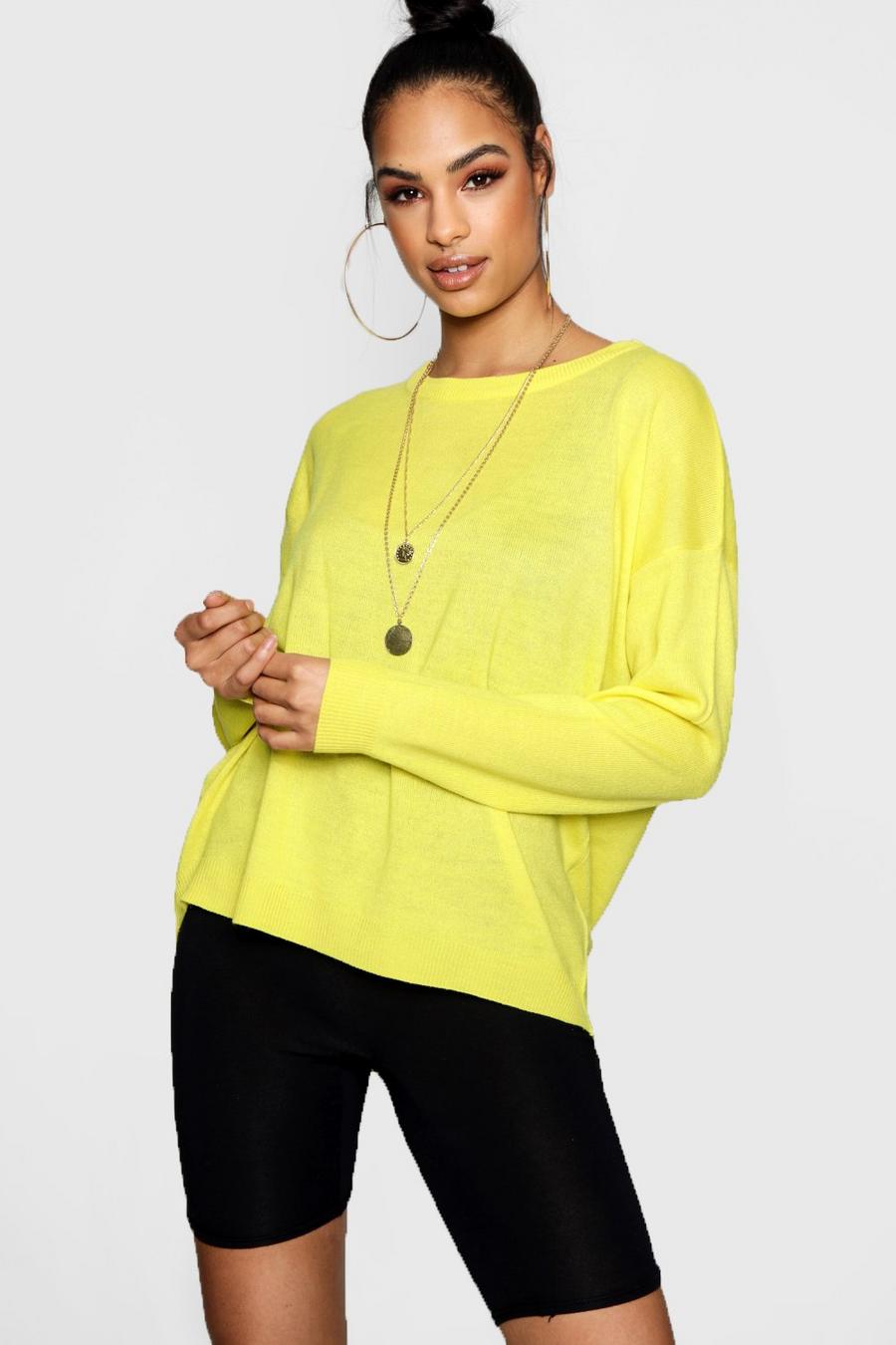 Bright yellow Loose Fit Jumper image number 1