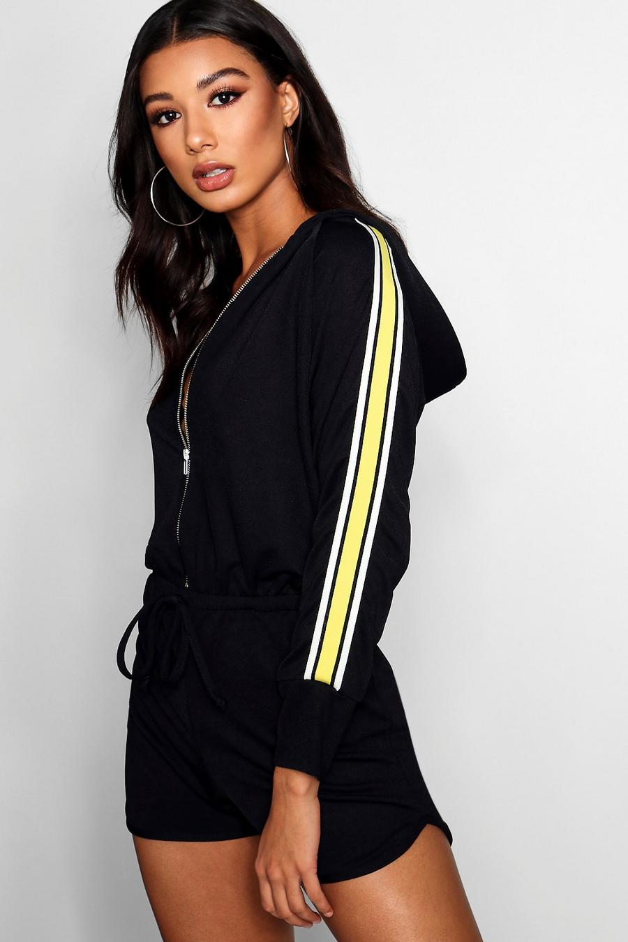 Sports Tape Hooded Playsuit image number 1