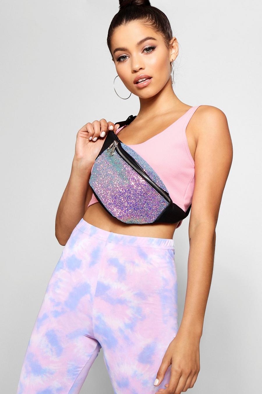 Multi Iridescent Glitter Fanny Pack image number 1