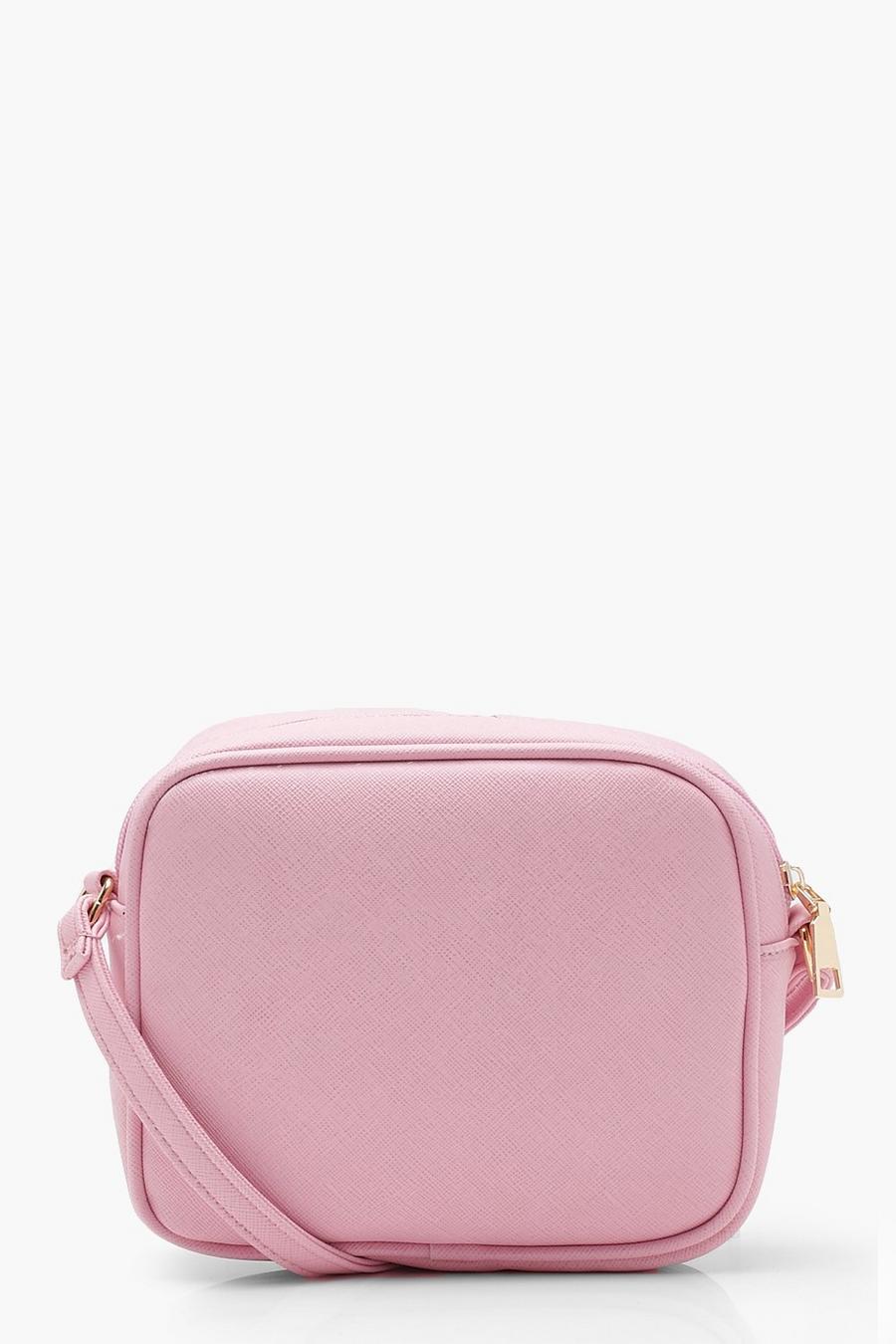 Aimee Zip Around Cross Body Bag, Pale pink image number 1