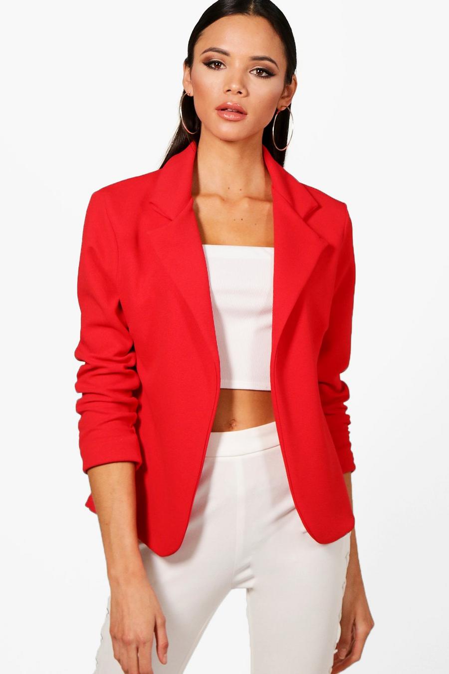 Red Tailored Blazer image number 1