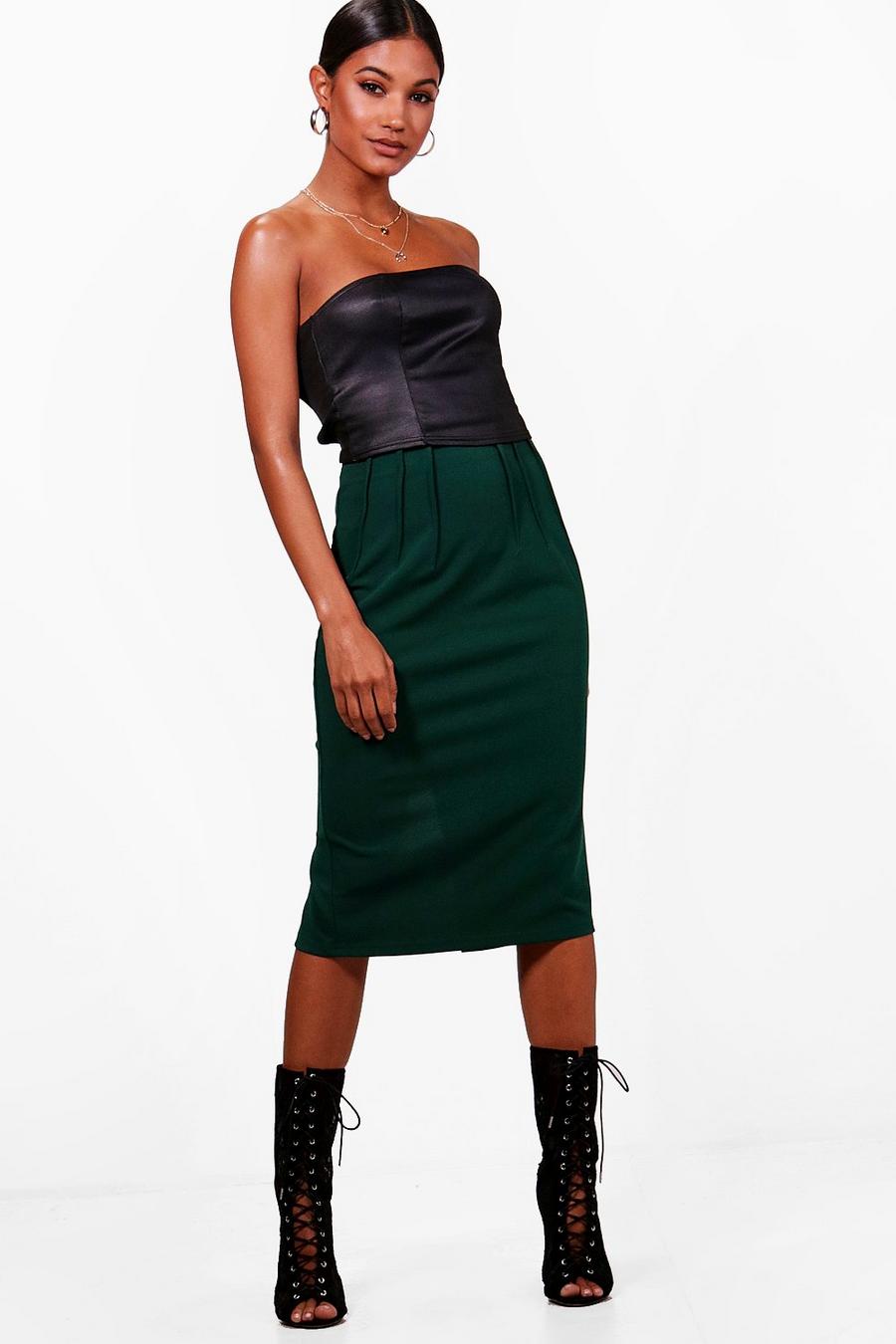 Green Midi Skirt image number 1