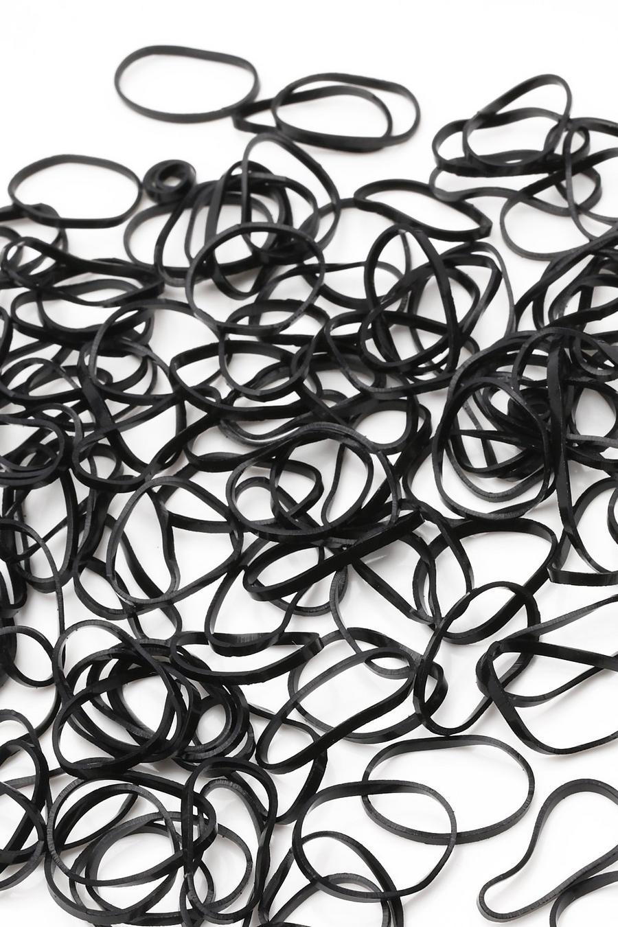 Black Mini Elastic Hair Band Packs image number 1
