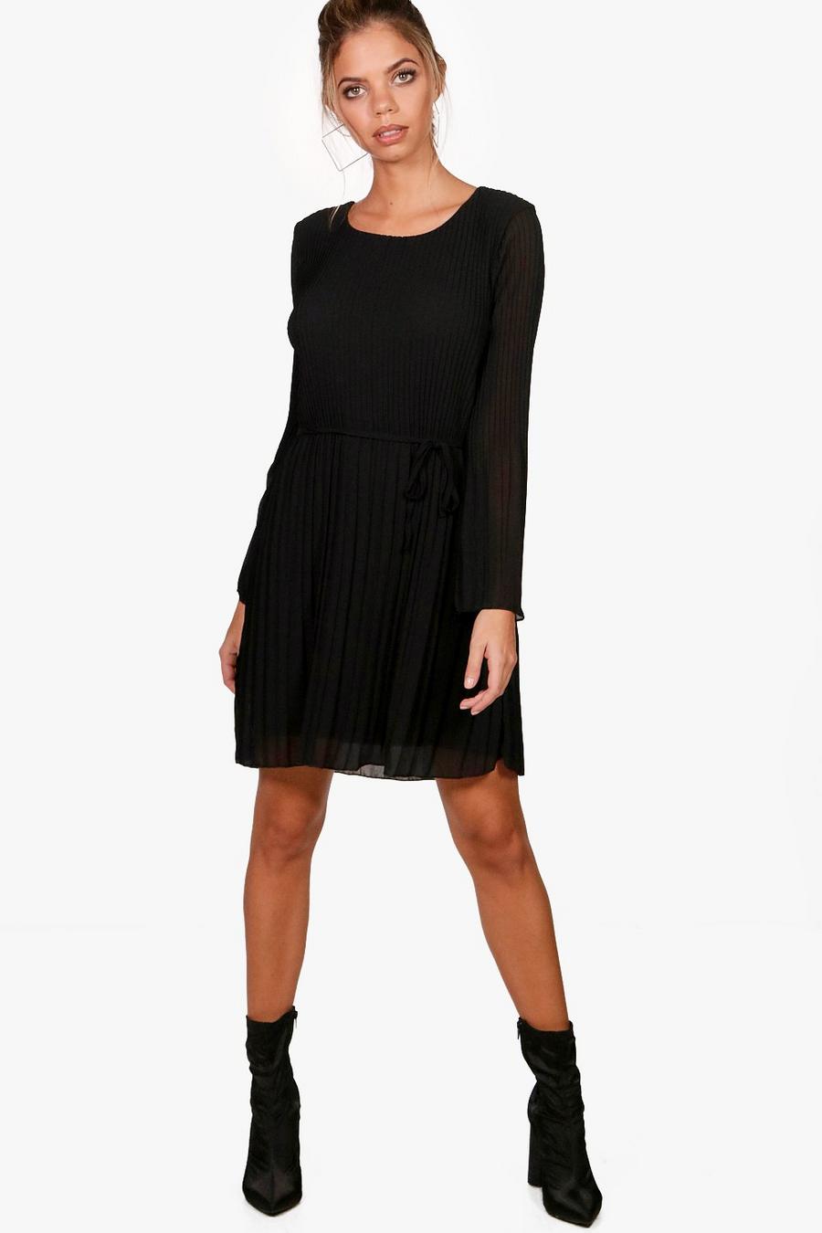 Pleated Shift Dress image number 1