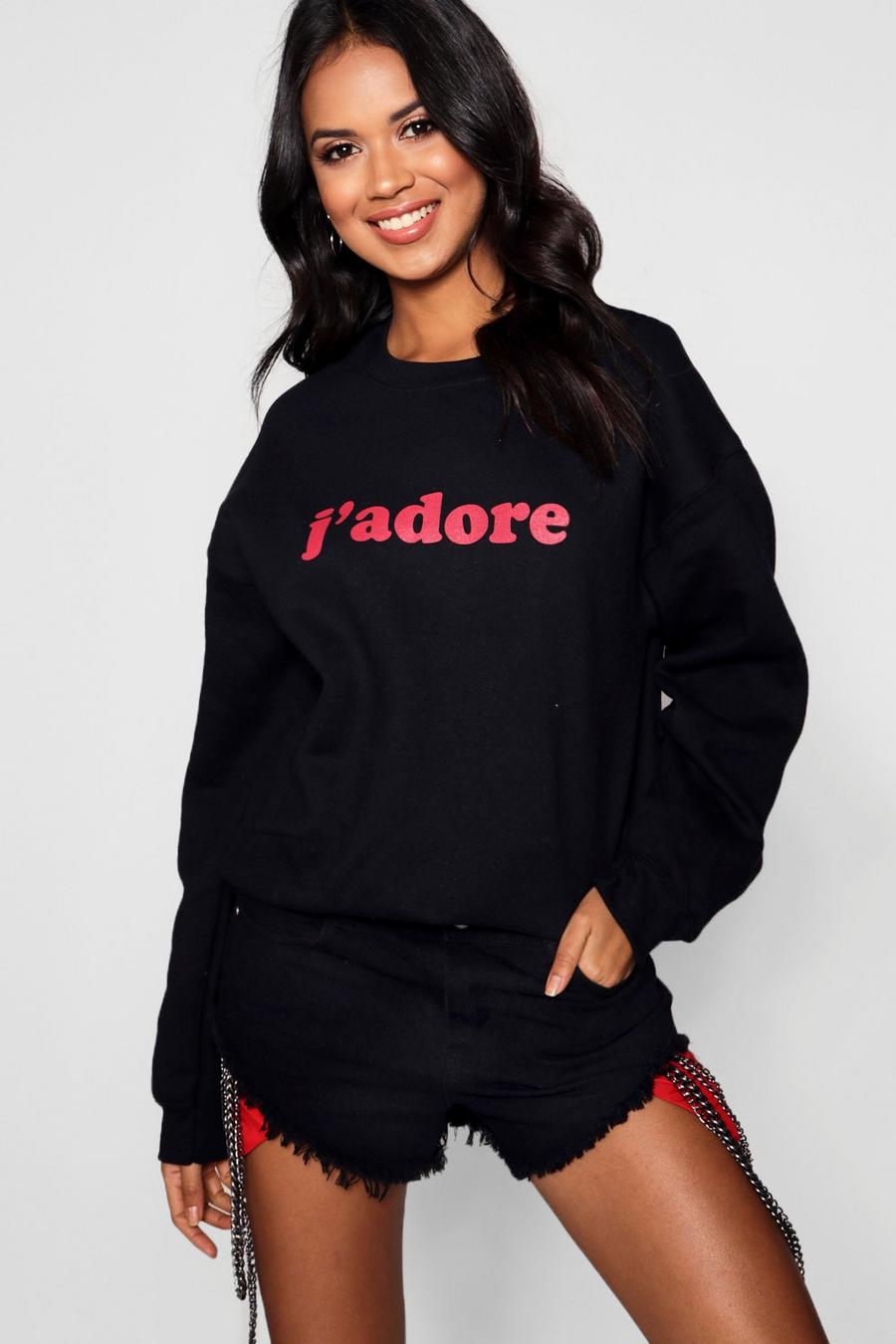 Sudadera con eslogan J'Adore image number 1