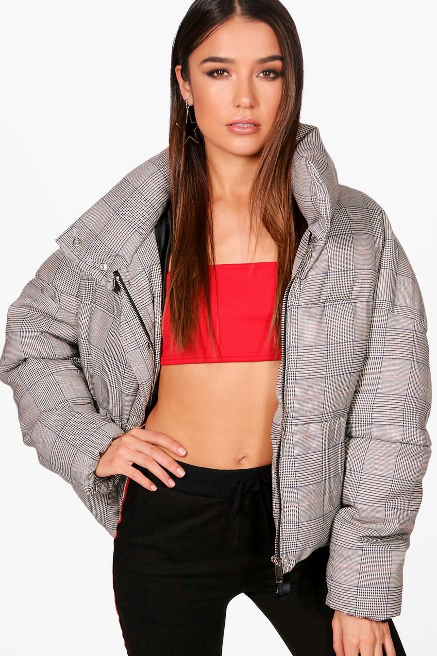 Multi Check Puffer Jacket image number 1