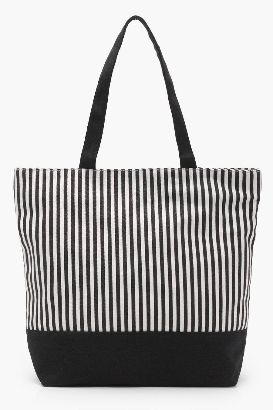 Mono Stripe Beach Bag image number 1