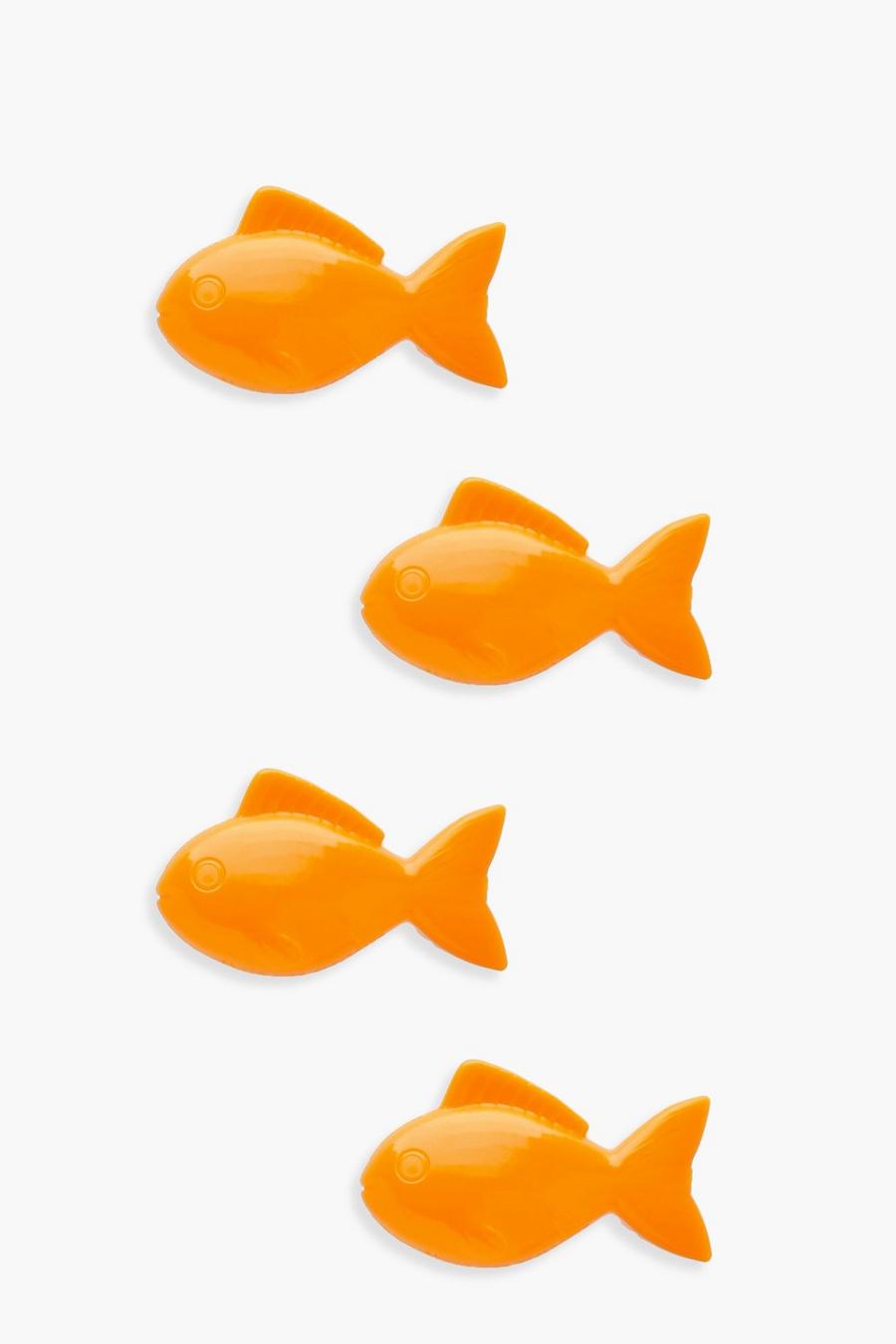Cubitos de hielo de peces de colores reutilizables, Naranja image number 1