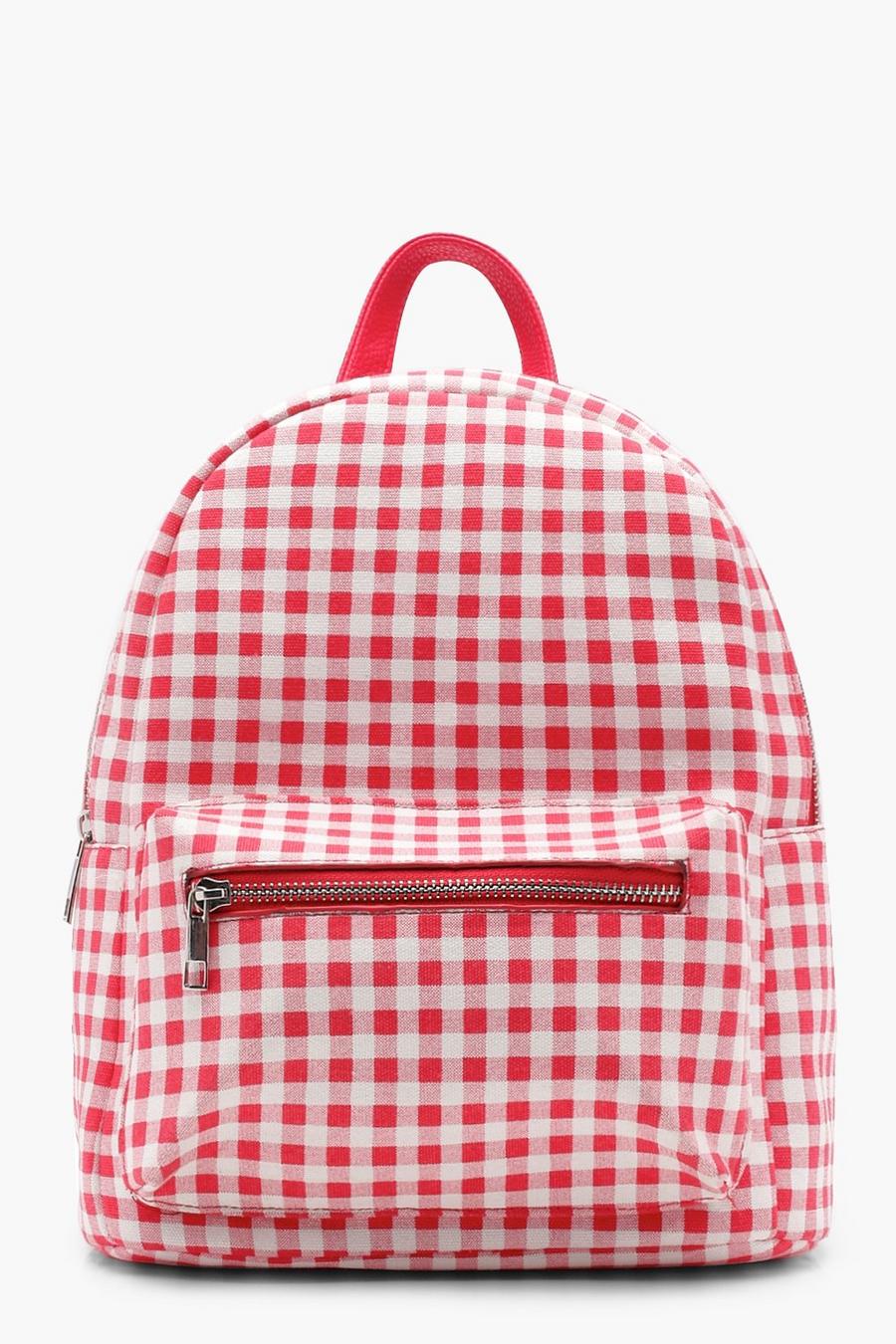 Gingham Zipped Rucksack image number 1