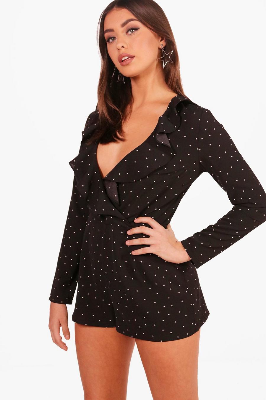 Small Polka Dot Tea Style Playsuit image number 1