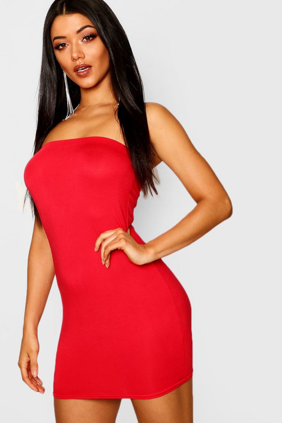Bodycon-Bandeaukleid aus Jersey, Rot image number 1