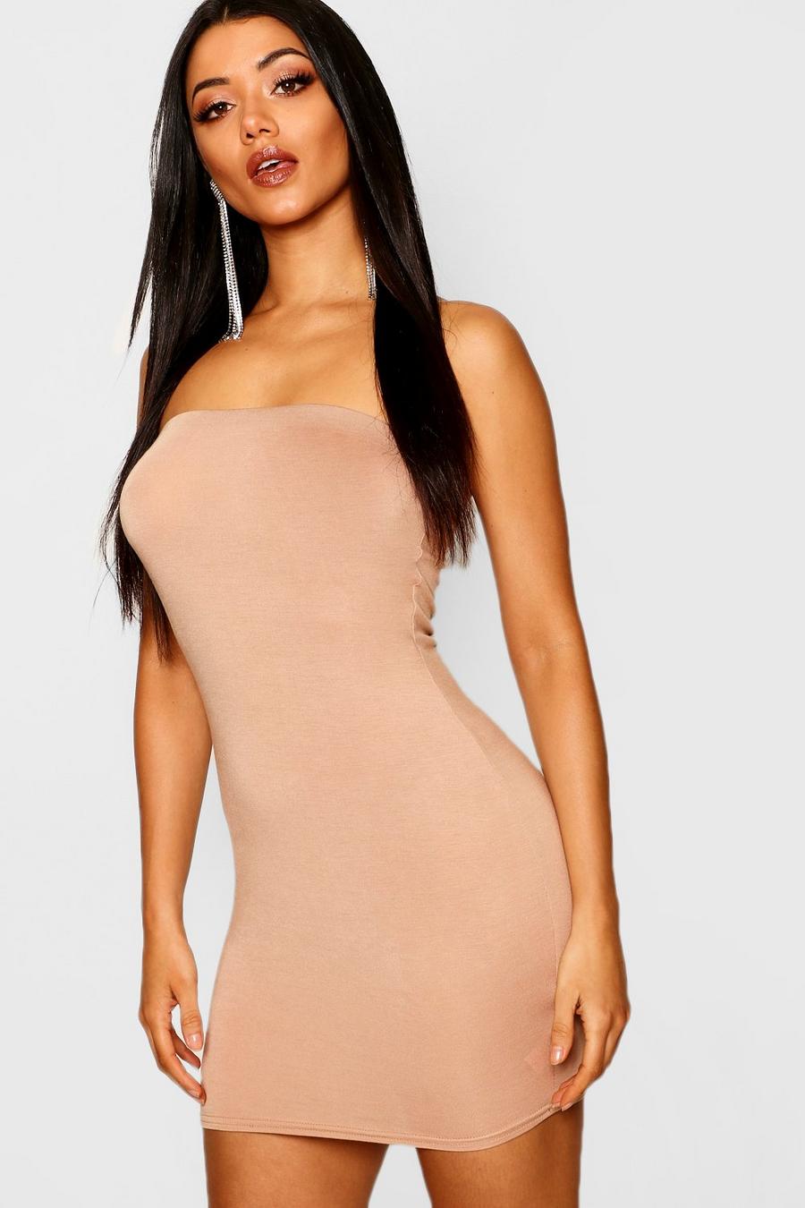 Toffee Strapless Jersey Bodycon Jurk image number 1
