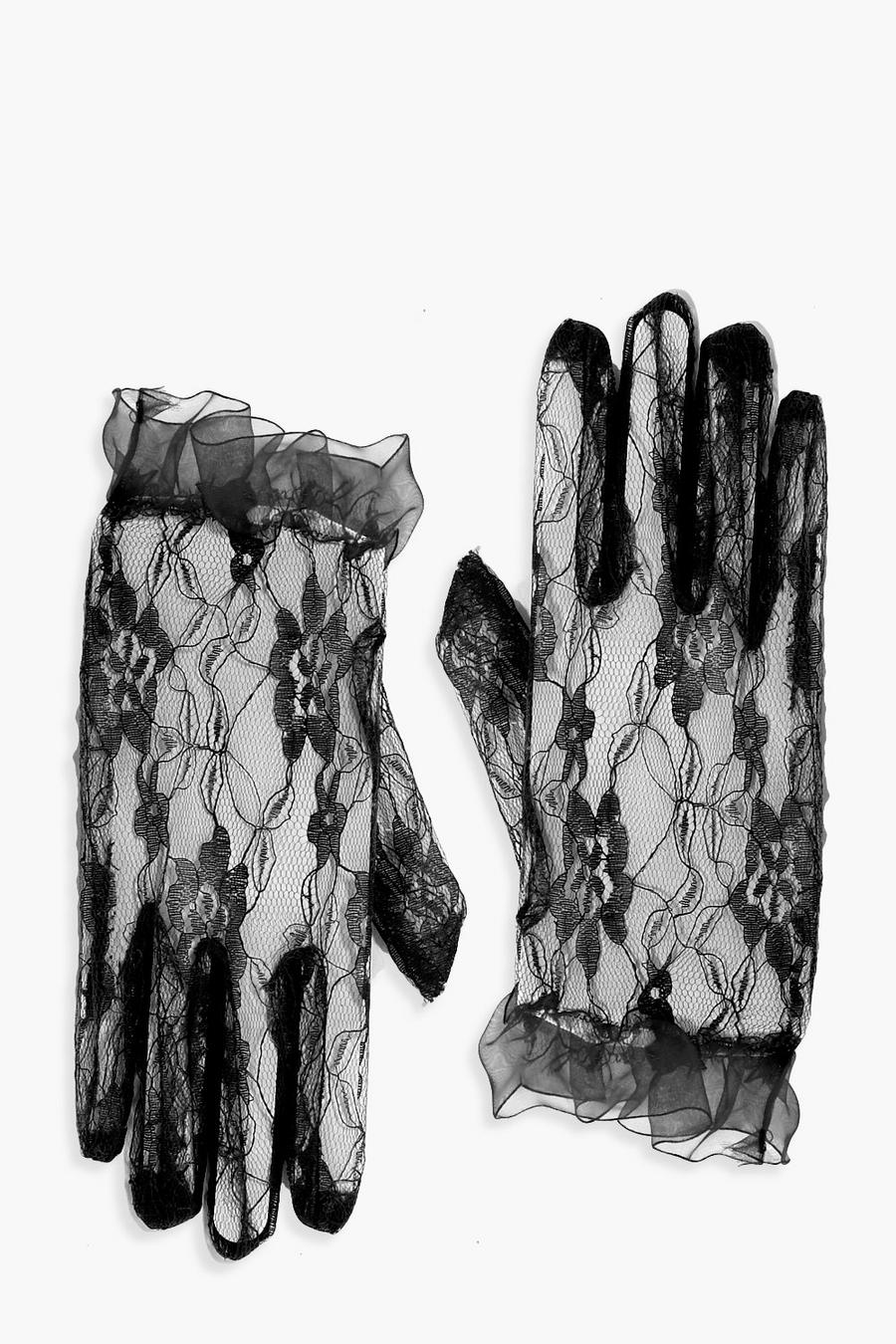 Halloween Lace Gloves image number 1