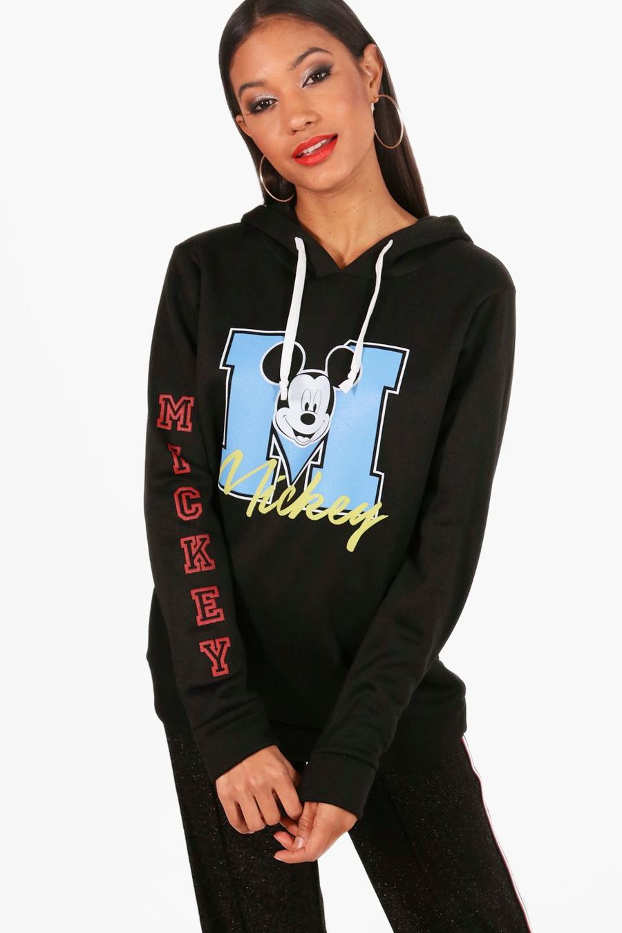 Black Disney Mickey Oversized Hoodie image number 1