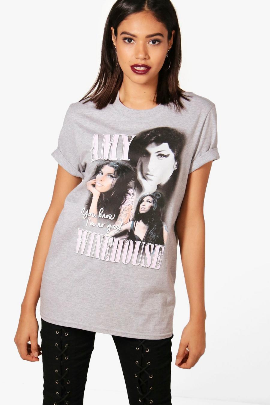 T-shirt officiel Amy Winehouse, Gris chiné image number 1