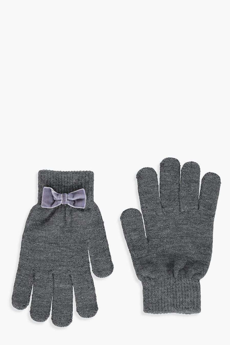 Velvet Bow Gloves image number 1