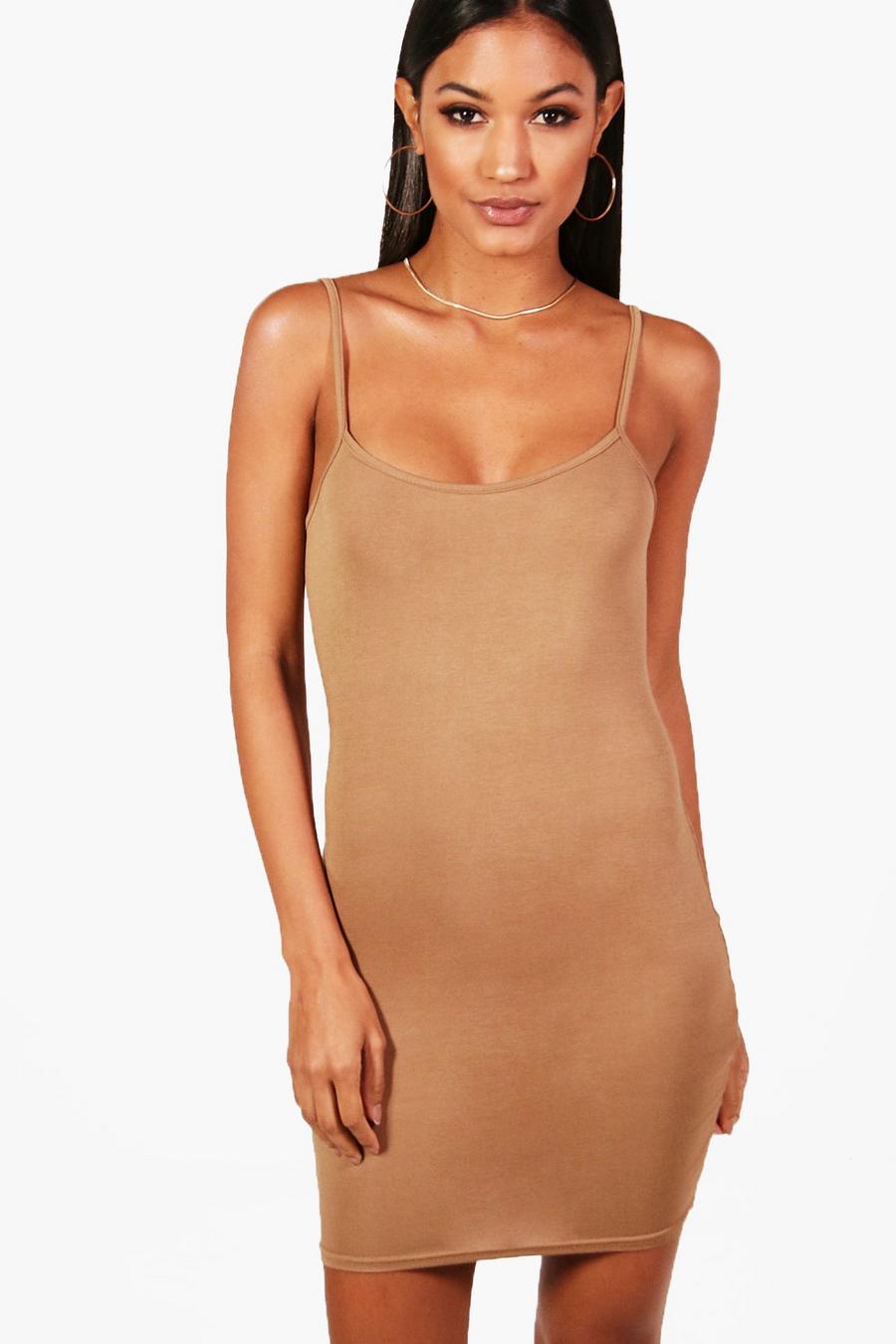 Toffee Basic Strappy Cami Bodycon Dress image number 1