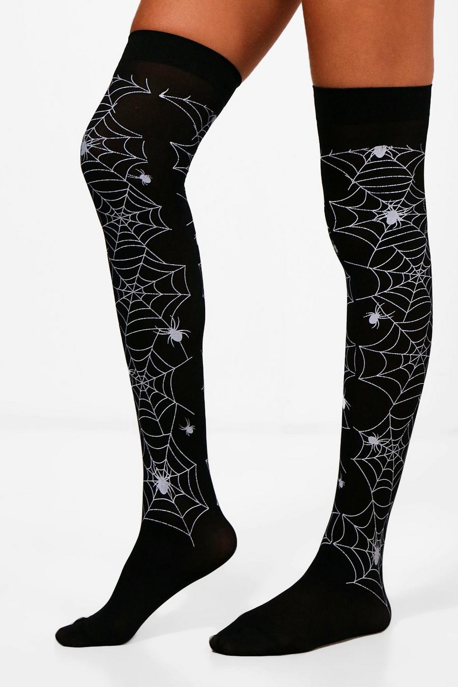 Ella Halloween Spider Web Stockings image number 1