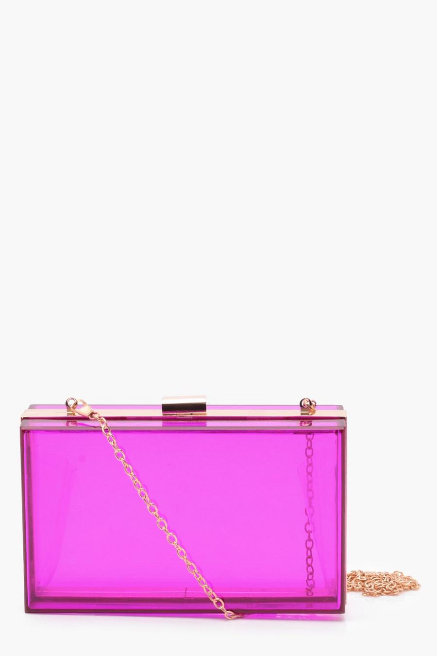 Tanya Coloured Clear Clutch Bag image number 1