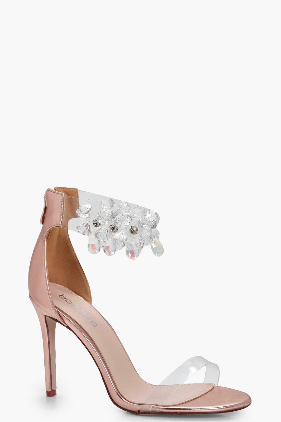 sophia scarpe con tacco impreziosite da gioielli, Oro rosa image number 1