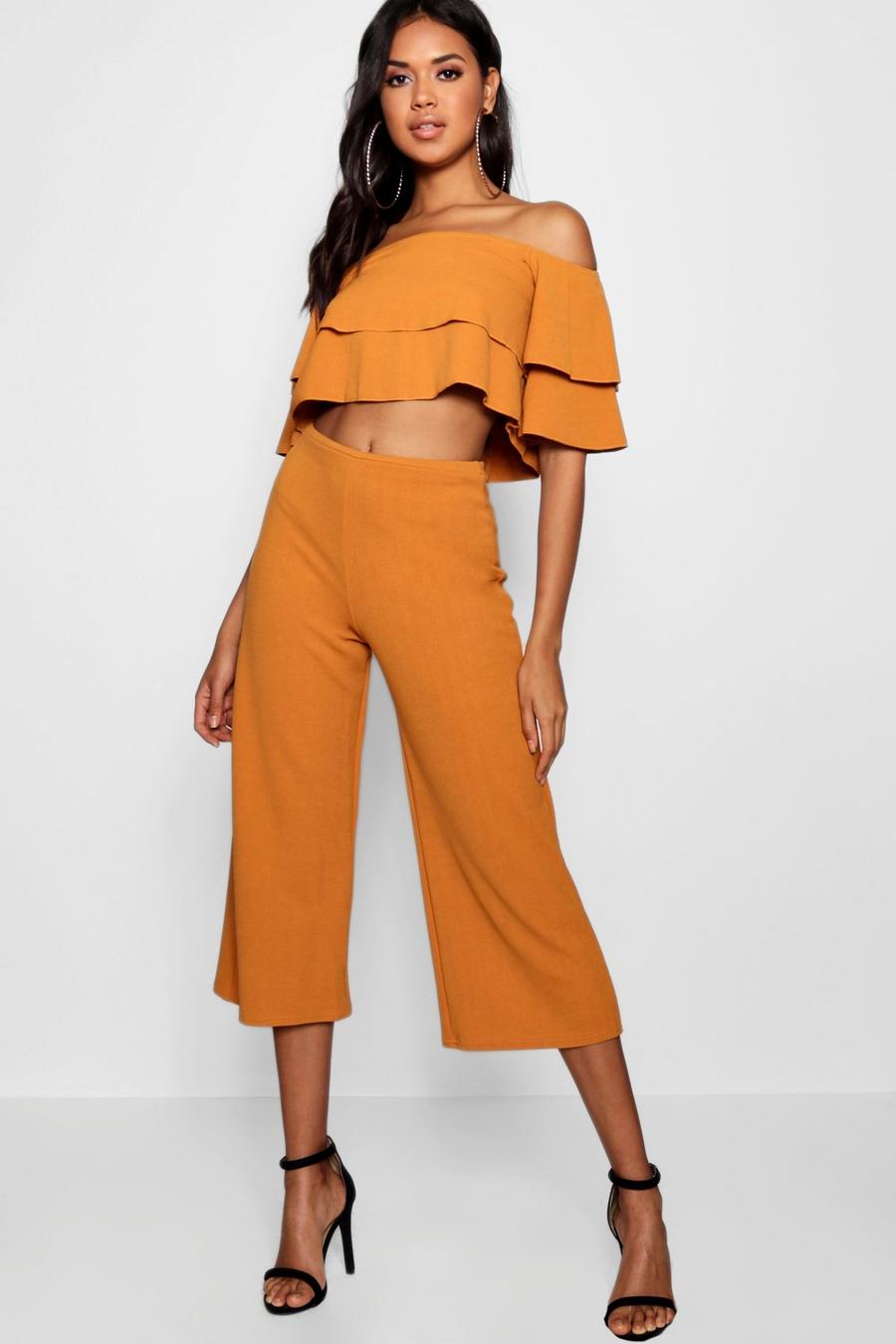 Amber Double Bandeau Top and Culotte Co-ord Set image number 1