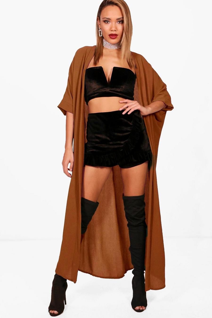 Camel Maxi Kimono image number 1