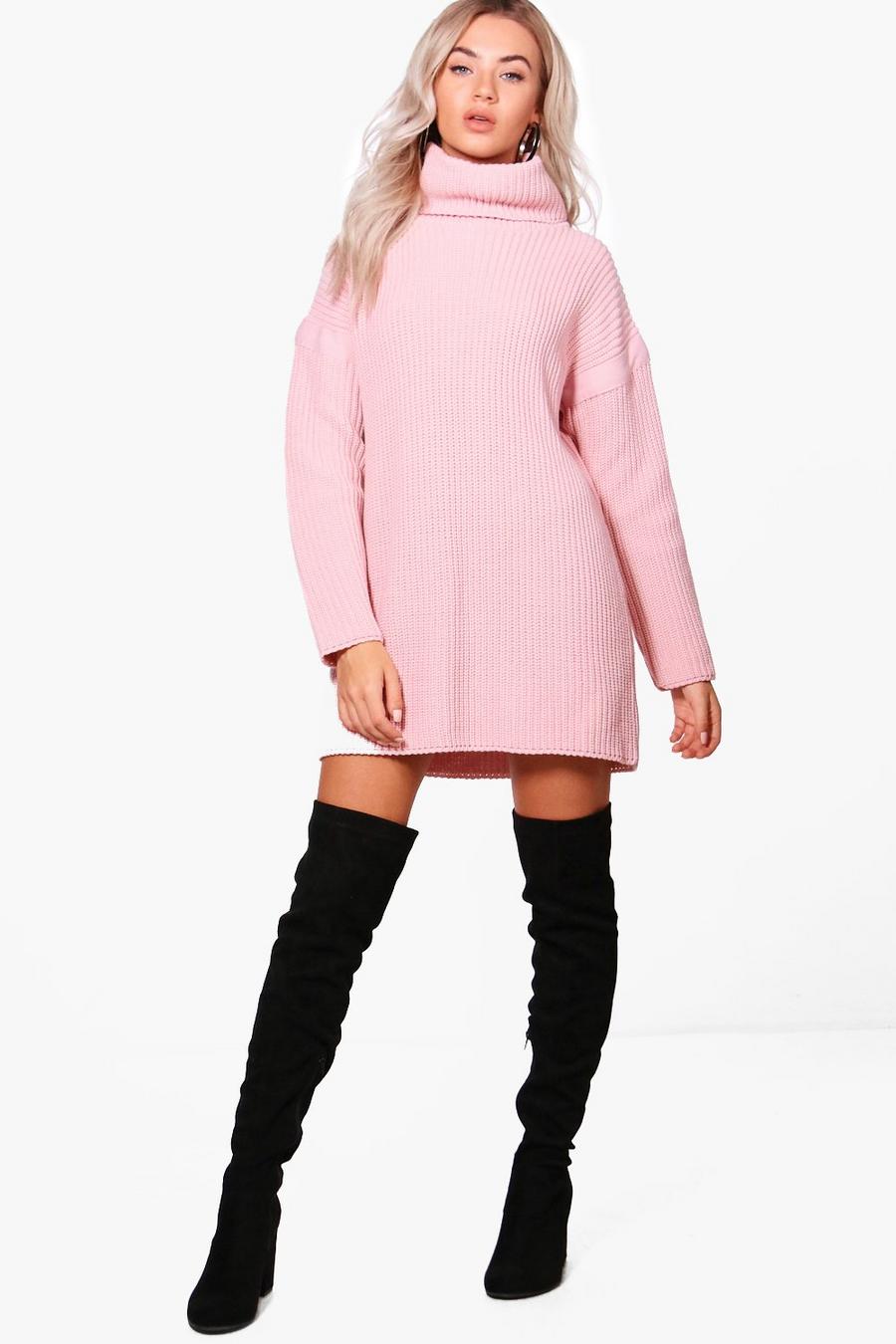 Blush Turtleneck Sweater Dress image number 1
