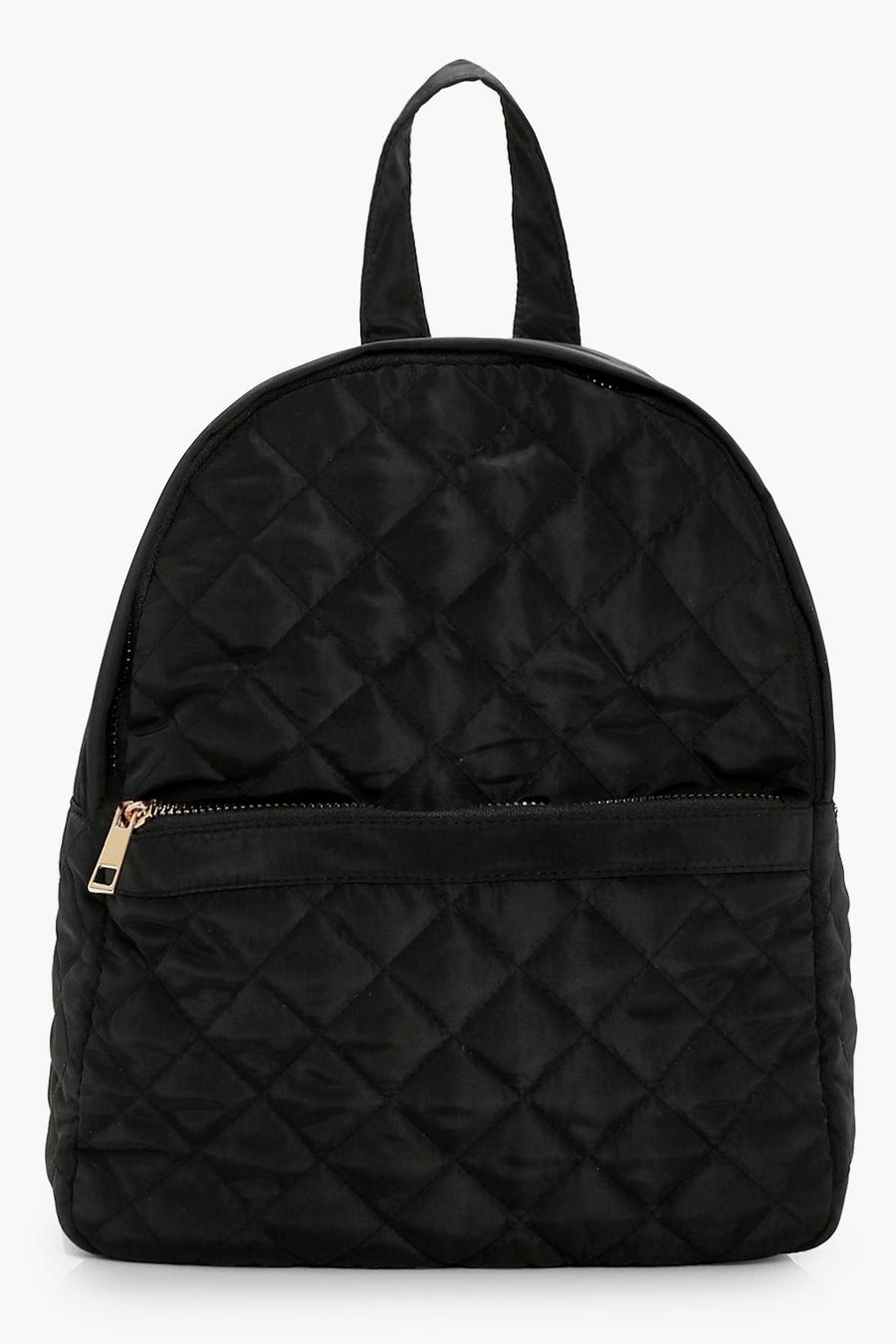 Black Sophie Nylon Quilted Rucksack image number 1