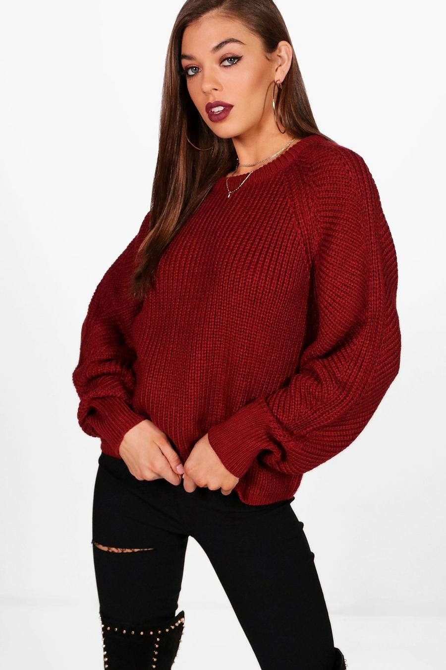 Red Balloon Sleeve Jumper image number 1