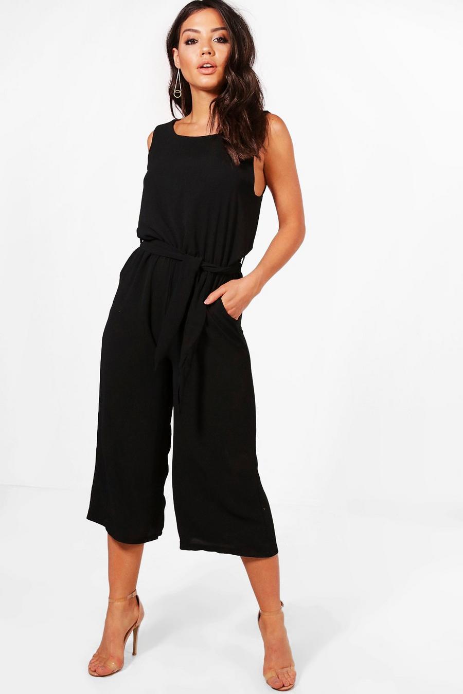Black Jumpsuit i culottemodell image number 1