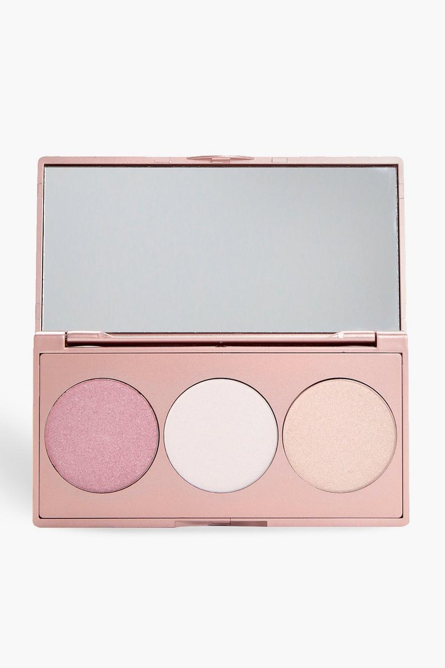 Boohoo 3-farbige Highlighter-Palette, Mehrfarbig image number 1