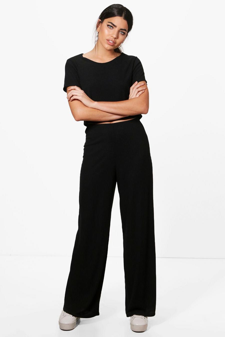 Grace Wide Leg Trouser & Top Knitted Lounge Set image number 1