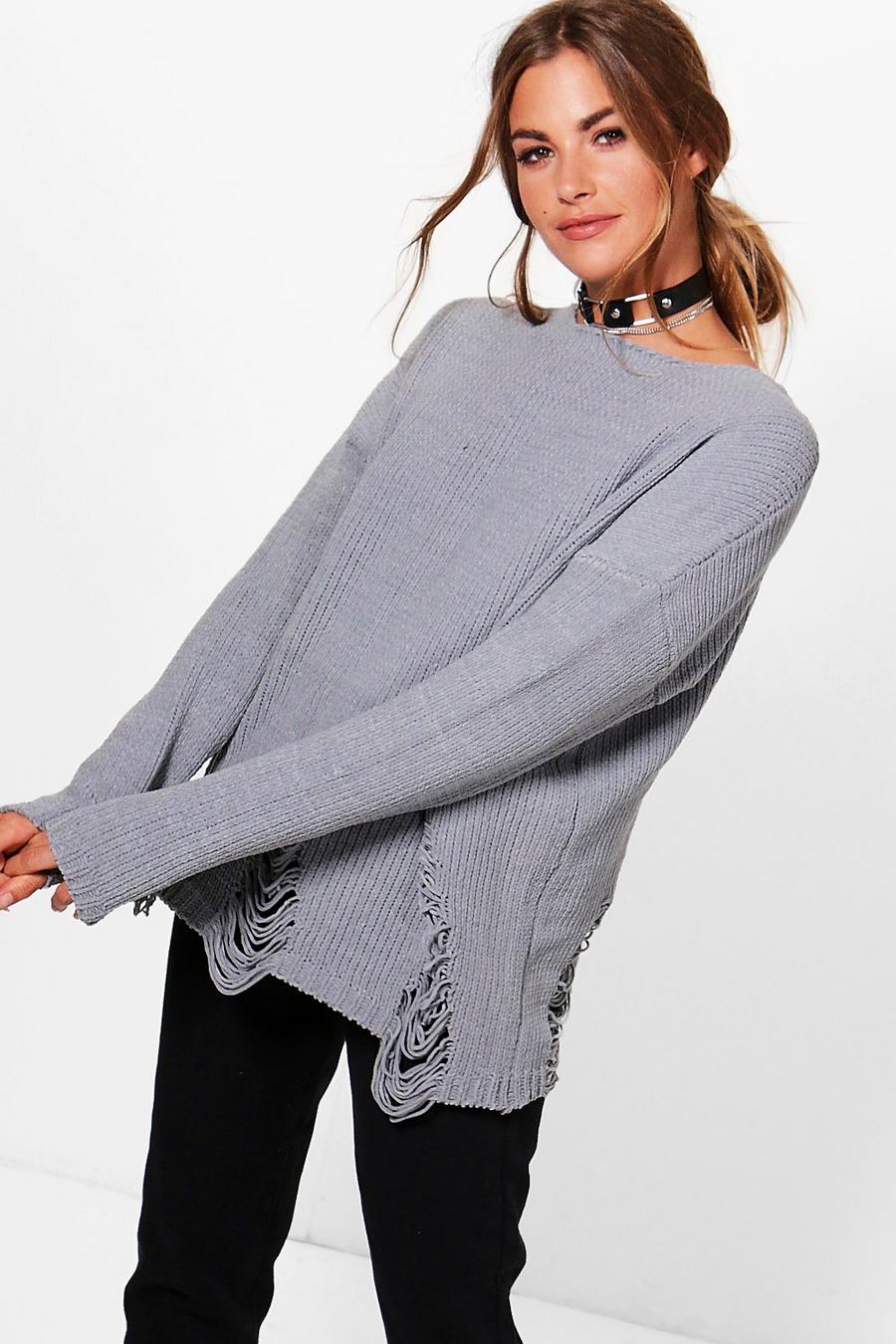 Alice Distressed Chenille Jumper image number 1