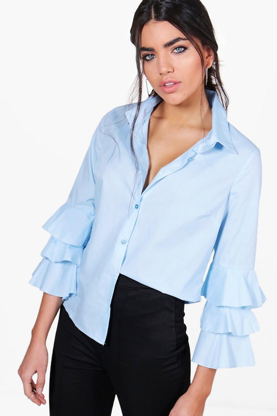 Stacey Ruffle Sleeve Shirt image number 1