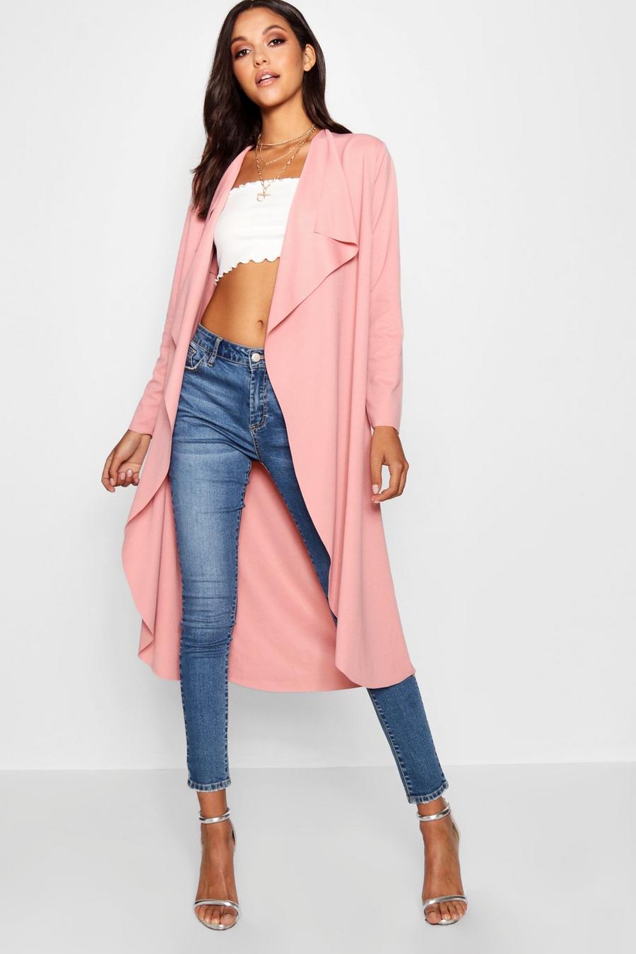 Soft pink Waterfall Duster image number 1