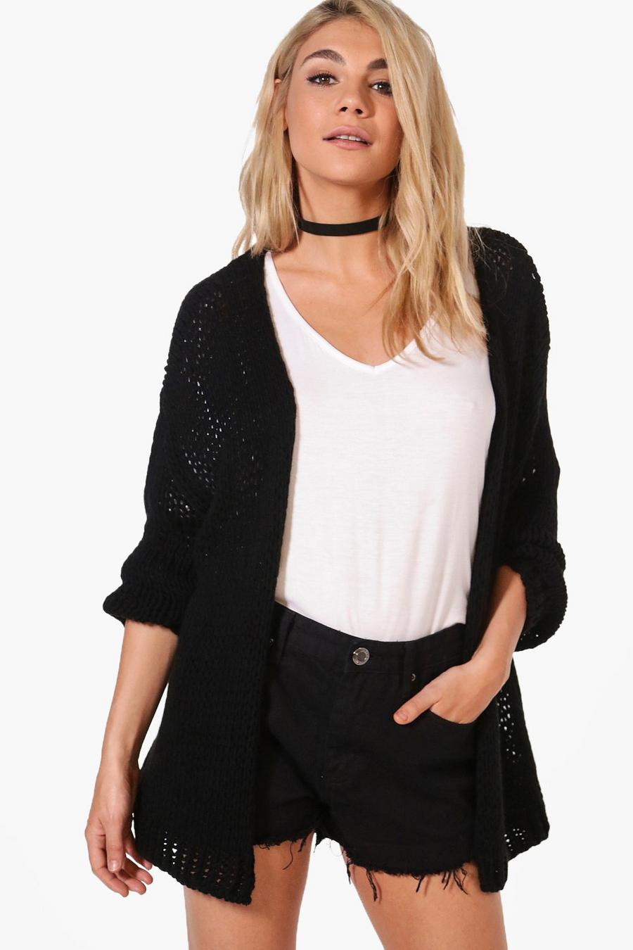 lacey cardigan in maglia spessa image number 1