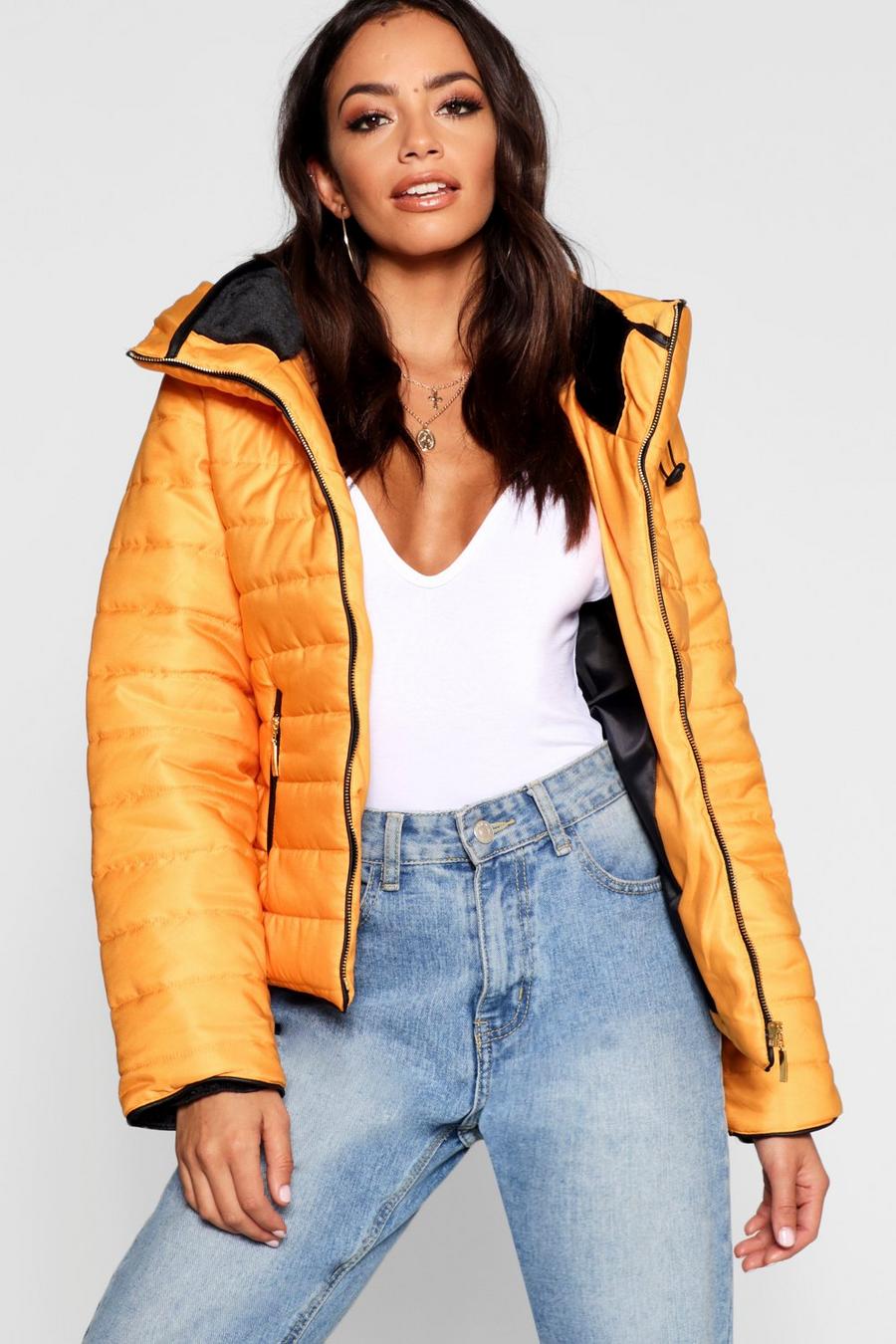 Mustard Quilted Jacket image number 1