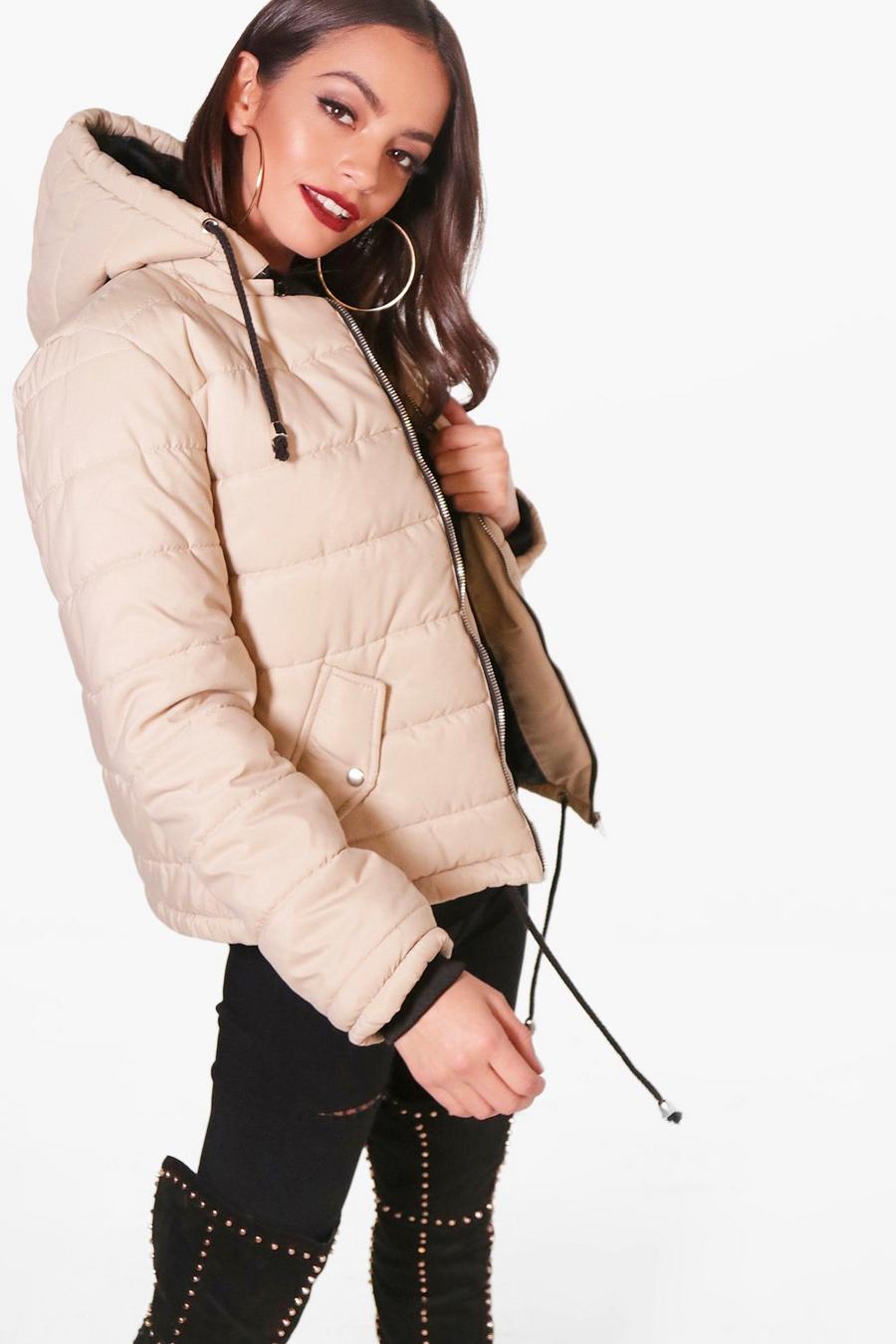 Stone Hooded Padded Jacket image number 1