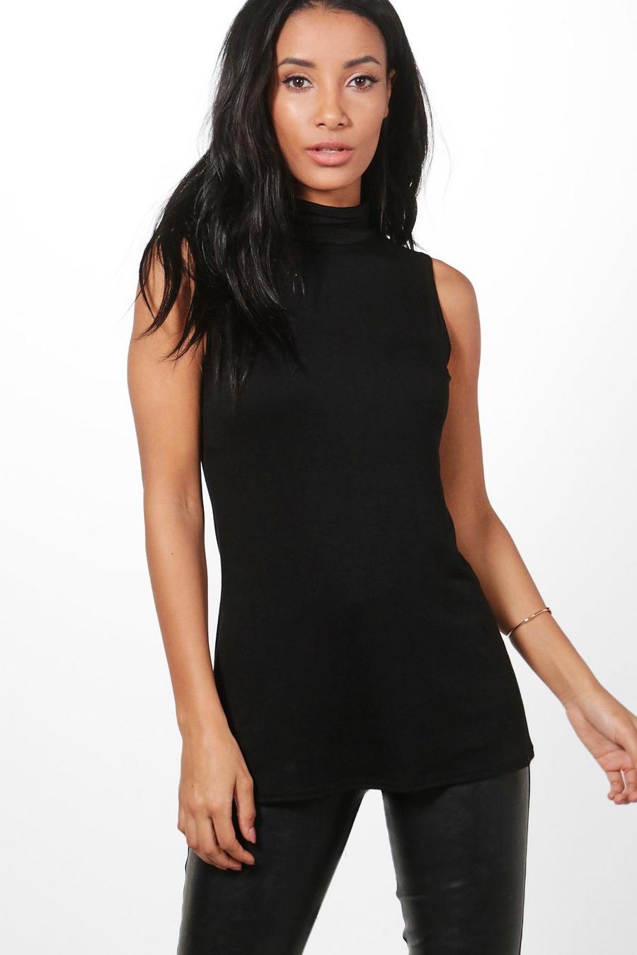 Aria Sleeveless Roll Neck Top image number 1