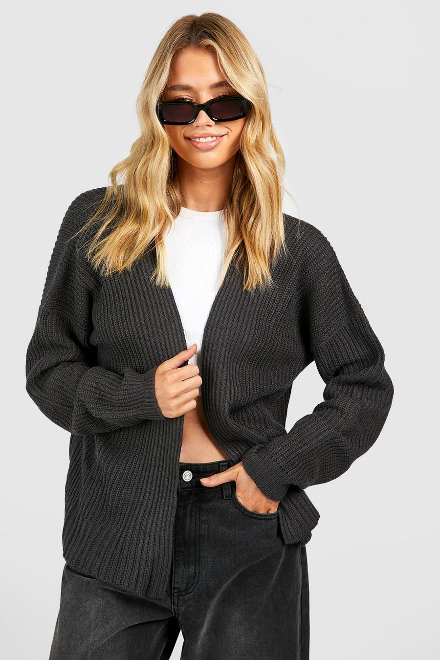 Cardigan a coste, Charcoal