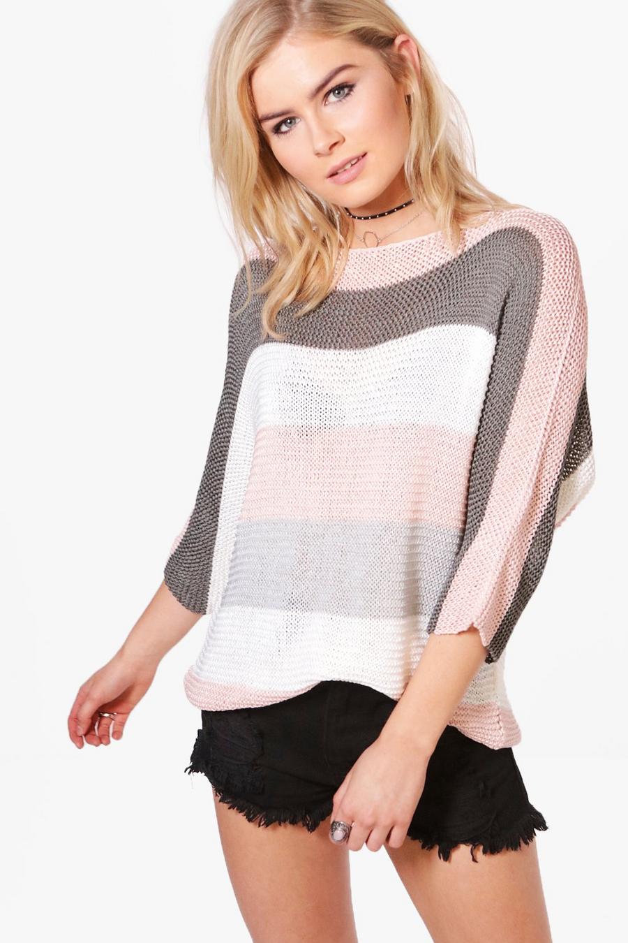 Daisy Oversized Striped Sweater image number 1