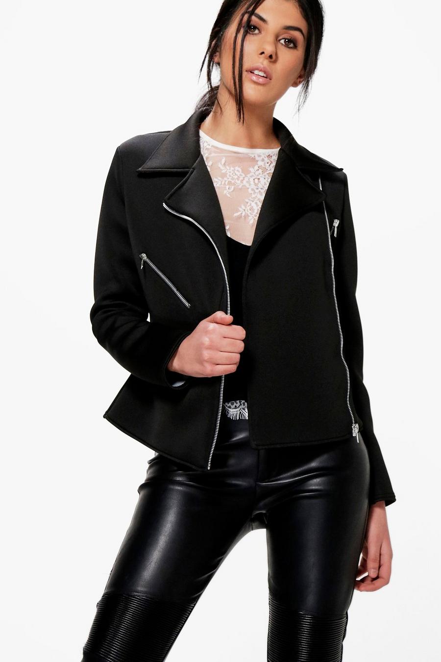 Evelyn Structured Biker Jacket image number 1