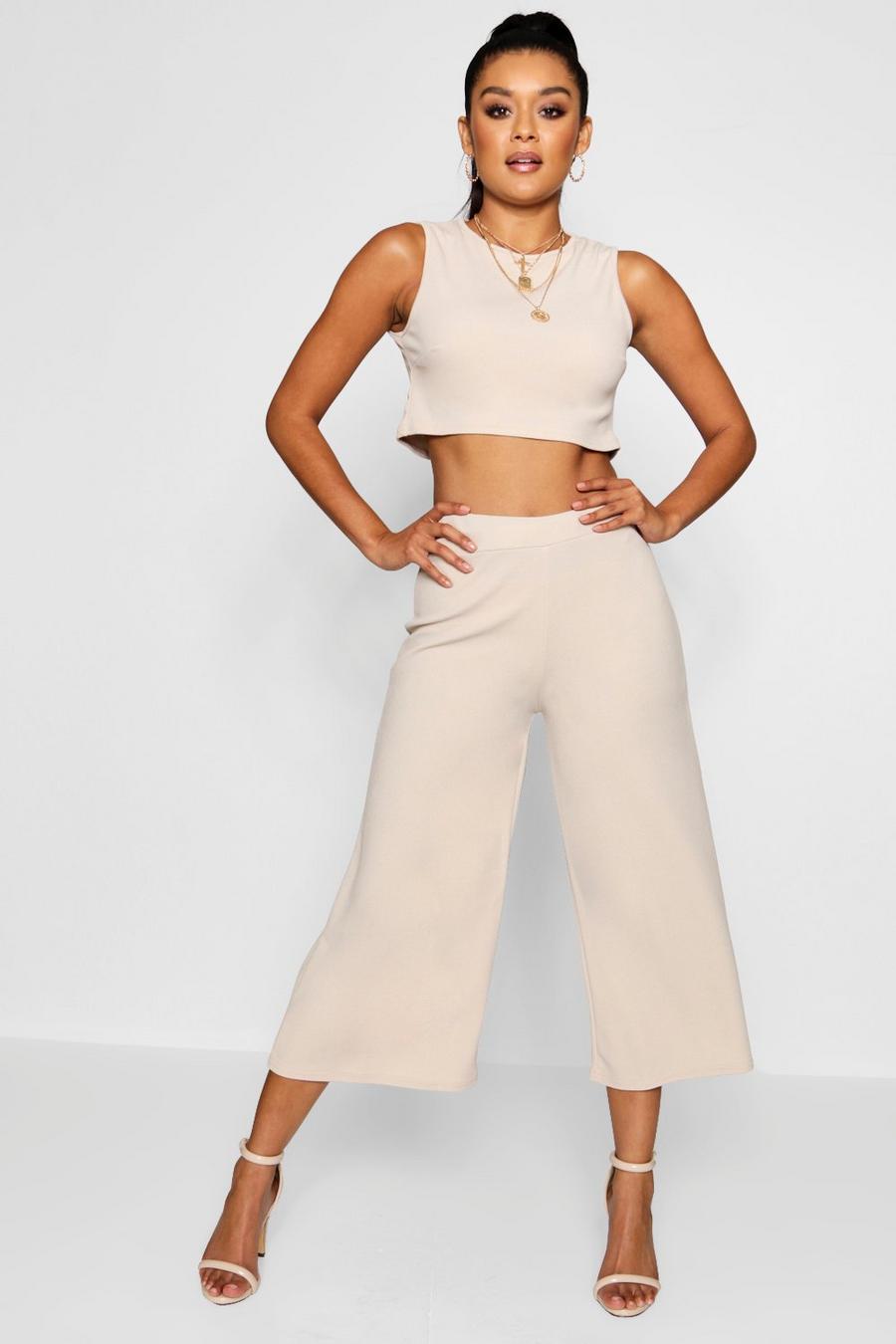 Boxy Crop Top & Culotte Co-ord image number 1