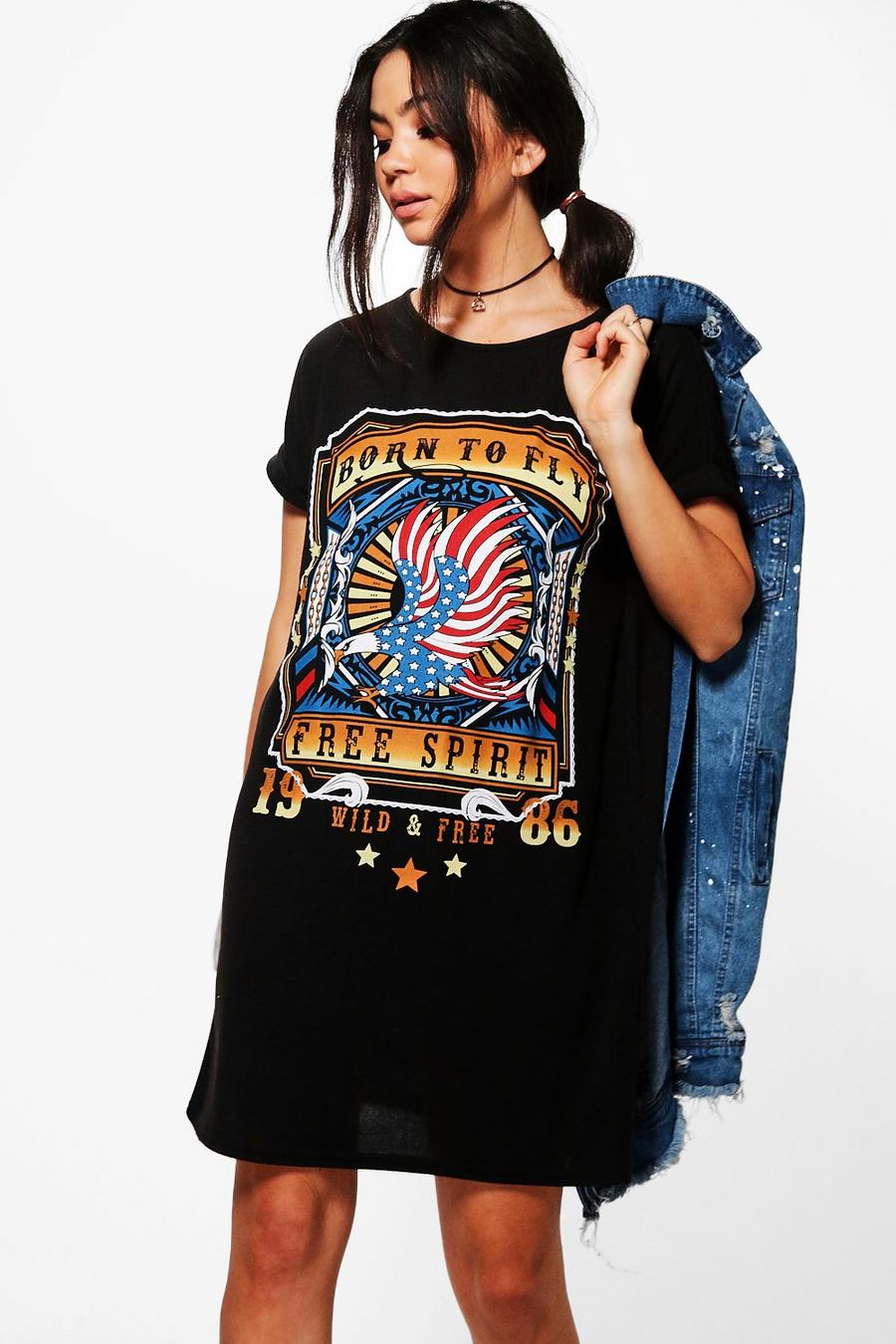 Keira T-Shirt-Kleid aus Strick mit Band-Motiv image number 1