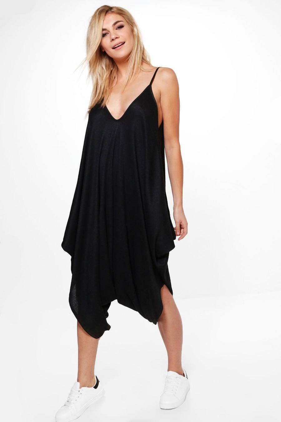 Charcoal Maddison Oversized Knitted Harem Jumpsuit image number 1